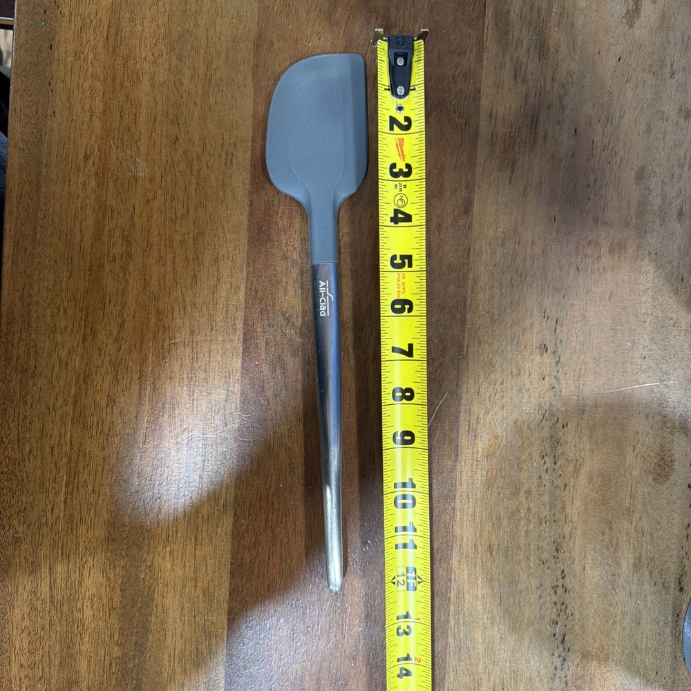 All-Clad Stainless Steel 12" Spatula w/Silicone Head, Utensil , Silver